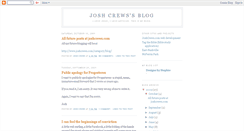 Desktop Screenshot of joshcrews.blogspot.com