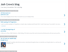 Tablet Screenshot of joshcrews.blogspot.com