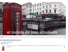 Tablet Screenshot of elmundodejuanalmohada.blogspot.com