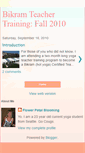 Mobile Screenshot of bikramteachertrainingfall2010.blogspot.com