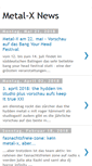 Mobile Screenshot of metalx-news.blogspot.com