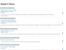 Tablet Screenshot of metalx-news.blogspot.com