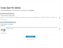 Tablet Screenshot of cosasquenosabias.blogspot.com