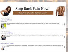 Tablet Screenshot of losethebackpain-now.blogspot.com