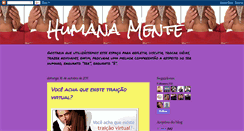 Desktop Screenshot of humanamente-serhumano.blogspot.com