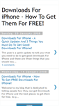 Mobile Screenshot of downloadsforiphone.blogspot.com
