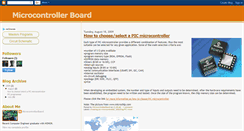 Desktop Screenshot of microcontrollerboard.blogspot.com