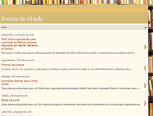 Tablet Screenshot of poetisadeolinda.blogspot.com