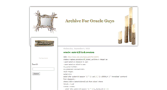 Desktop Screenshot of oraclearchive.blogspot.com