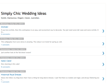 Tablet Screenshot of chicweddingideas.blogspot.com