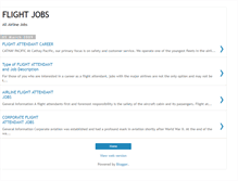 Tablet Screenshot of flight-jobs.blogspot.com