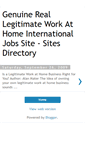 Mobile Screenshot of legitimate-work-at-home-job-directory.blogspot.com