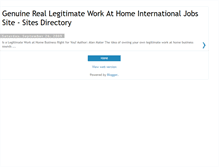 Tablet Screenshot of legitimate-work-at-home-job-directory.blogspot.com
