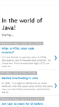 Mobile Screenshot of intheworldofjava.blogspot.com