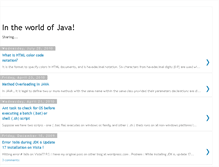 Tablet Screenshot of intheworldofjava.blogspot.com