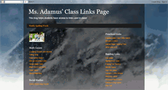 Desktop Screenshot of msadamus.blogspot.com