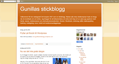 Desktop Screenshot of gunillasstickblogg.blogspot.com