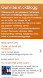 Mobile Screenshot of gunillasstickblogg.blogspot.com