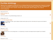 Tablet Screenshot of gunillasstickblogg.blogspot.com