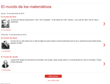 Tablet Screenshot of elmundodelosmatematicos.blogspot.com