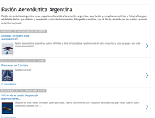 Tablet Screenshot of pasionaeronauticaargentina.blogspot.com