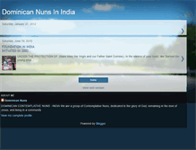 Tablet Screenshot of dominicannunsinindia.blogspot.com