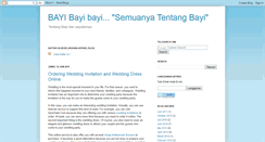 Desktop Screenshot of bayibaik.blogspot.com