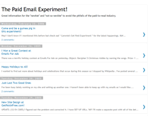 Tablet Screenshot of emailexperiment.blogspot.com