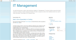 Desktop Screenshot of itmgmt101.blogspot.com