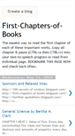 Mobile Screenshot of first-chapters-of-books.blogspot.com