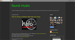Desktop Screenshot of foundmusic.blogspot.com