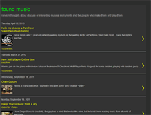 Tablet Screenshot of foundmusic.blogspot.com