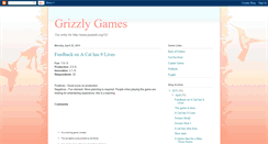 Desktop Screenshot of grizzly-games.blogspot.com