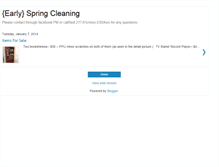 Tablet Screenshot of earlyspringcleaning.blogspot.com