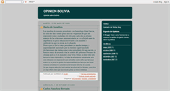 Desktop Screenshot of opinion-bolivia.blogspot.com