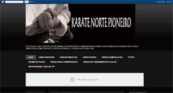 Desktop Screenshot of karatenortepioneiro.blogspot.com