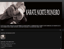 Tablet Screenshot of karatenortepioneiro.blogspot.com