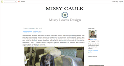 Desktop Screenshot of missylovesdesign.blogspot.com