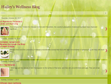 Tablet Screenshot of haileyswellnessblog.blogspot.com