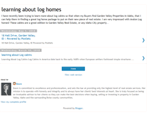 Tablet Screenshot of learningaboutloghomes.blogspot.com