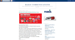 Desktop Screenshot of maxiscommunications.blogspot.com