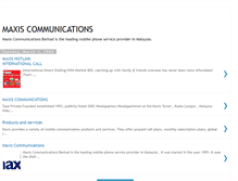 Tablet Screenshot of maxiscommunications.blogspot.com