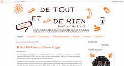Desktop Screenshot of detoutetderiensurtoutdetout.blogspot.com