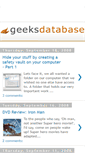 Mobile Screenshot of geeksdatabase.blogspot.com