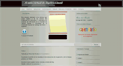 Desktop Screenshot of algebra-lineal.blogspot.com