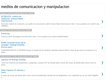 Tablet Screenshot of comunicacion-mediosymanipulacion.blogspot.com