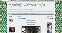 Desktop Screenshot of kimberlysheirloomcrafts.blogspot.com