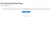 Tablet Screenshot of freedownloadhindisong.blogspot.com