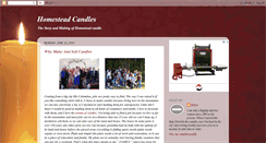 Desktop Screenshot of homesteadcandles.blogspot.com
