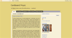 Desktop Screenshot of cardboardmusic.blogspot.com